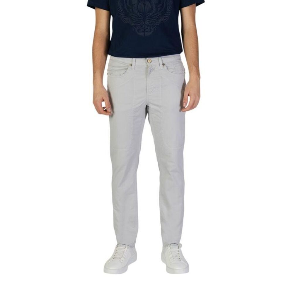 Jeckerson Casual Trousers Relaxed Fit Men Gray Jeans & Pants